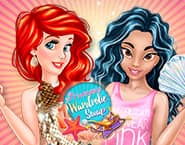 Troca-roupas com Jasmine e Ariel