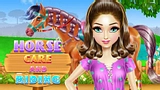 Barbie e Dora Corrida de Cavalo - jogos online de menina