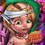 Bebê Goldie Machucada