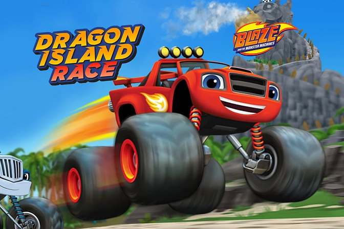 Blaze and Monster Machines: Dragon Island Race - Jogo Gratuito Online