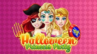 Jogo Princesses Halloween Surprise Gift