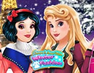 Aurora e Branca de Neve Moda de Inverno