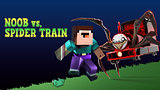 Noob vs Spider Train