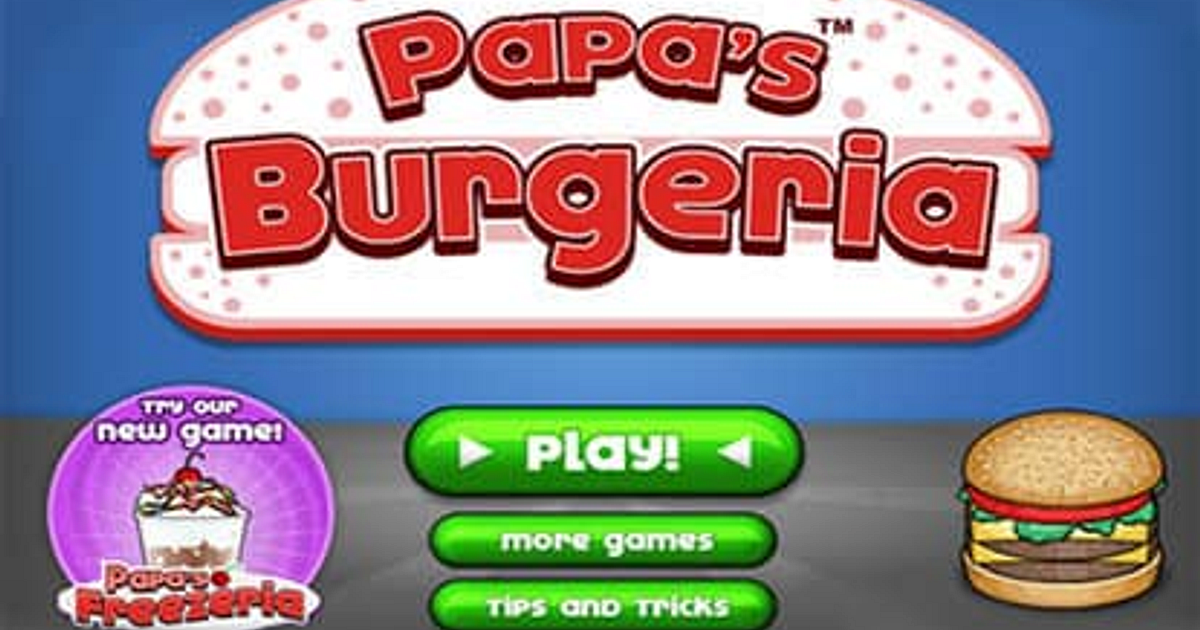 Papa s hamburgueria - Jogos Online Grátis & Desenhos