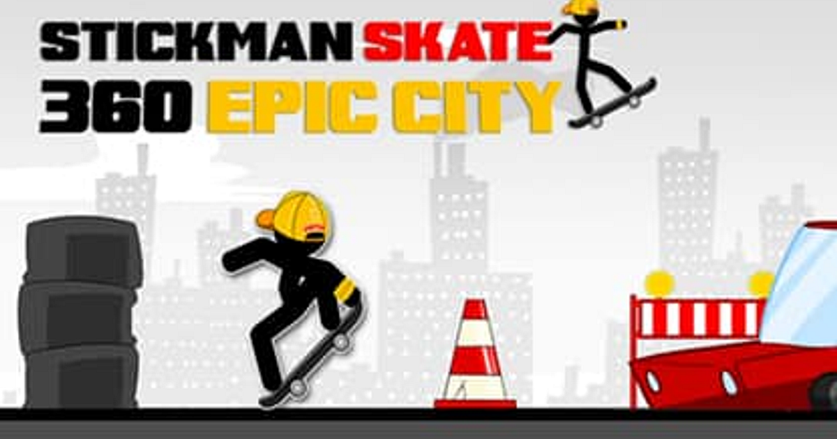 Stickman Skate 360 Epic City - Jogo Gratuito Online