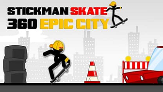 Stickman Skate 360 Epic City - Jogo Gratuito Online