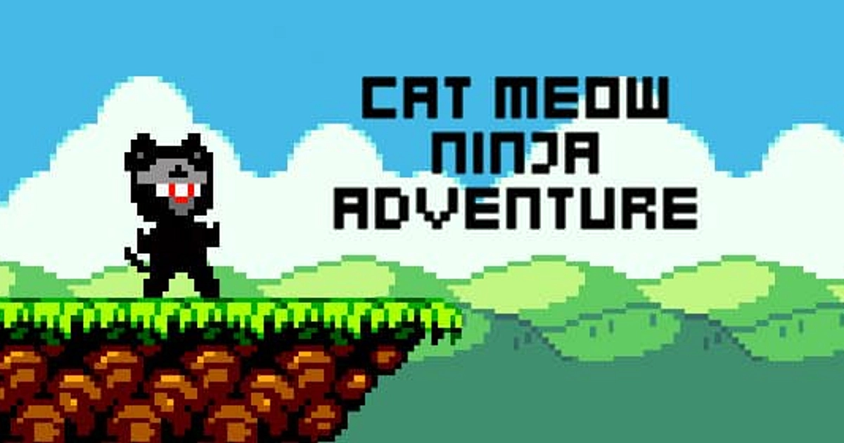 Gato Miau Aventura Ninja - Jogo Gratuito Online