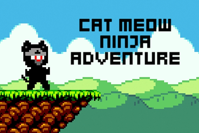 Gato Miau Aventura Ninja - Jogo Gratuito Online