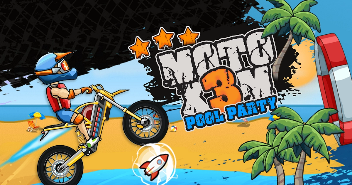 Jogue Moto X3M: Festa na Piscina, um jogo de Motocicletas