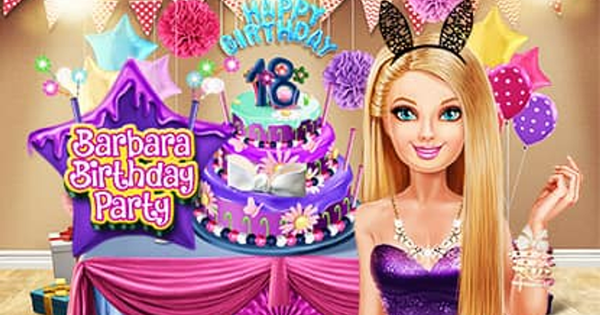 Jogos de Festa de Aniversário de Barbie no Meninas Jogos
