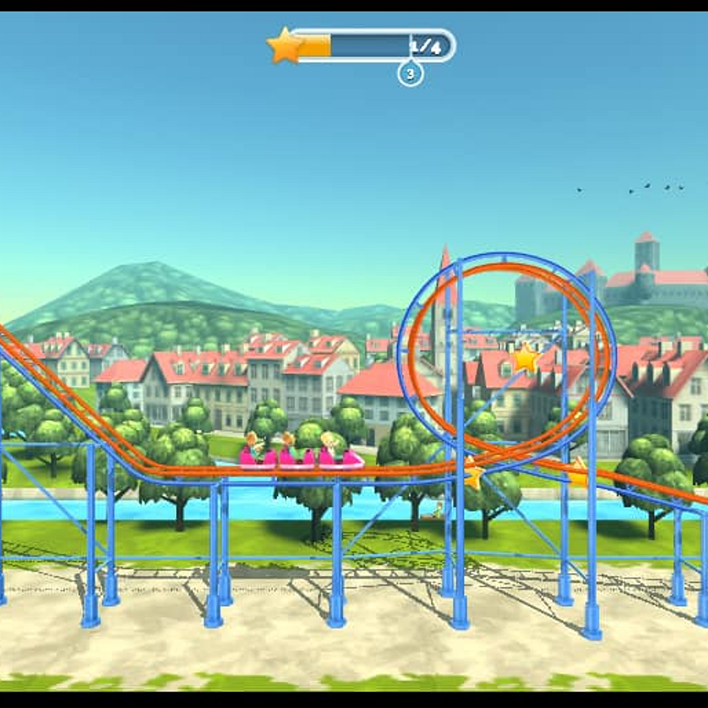 Rollercoaster: jogo de montanha russa rush