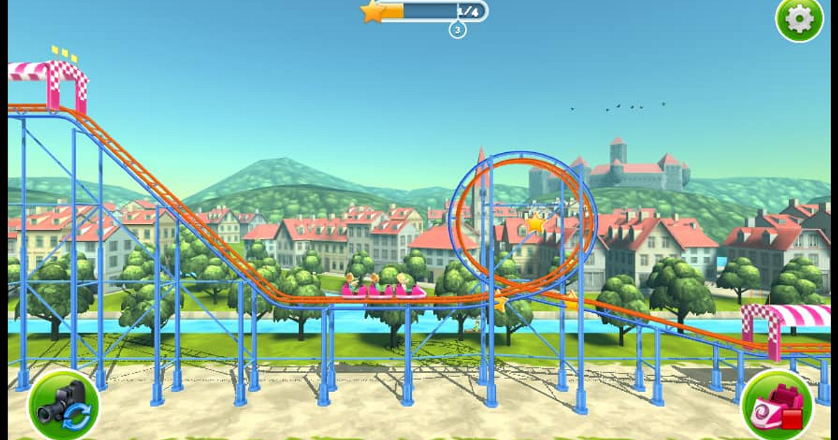 Rollercoaster: jogo de montanha russa rush