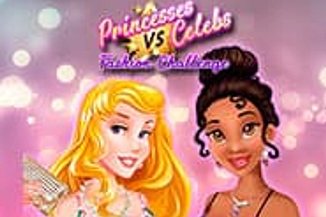 Princesas vs Celebridades Desafio de Moda - Jogo Gratuito Online