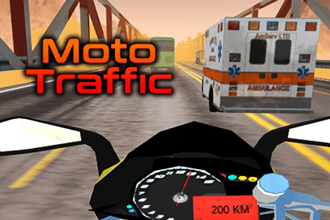 Jogue Motociclismo de Trânsito jogo online grátis