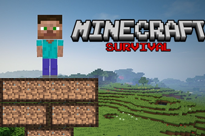 Minecraft Survival  Jogue Agora Online Gratuitamente - Y8.com