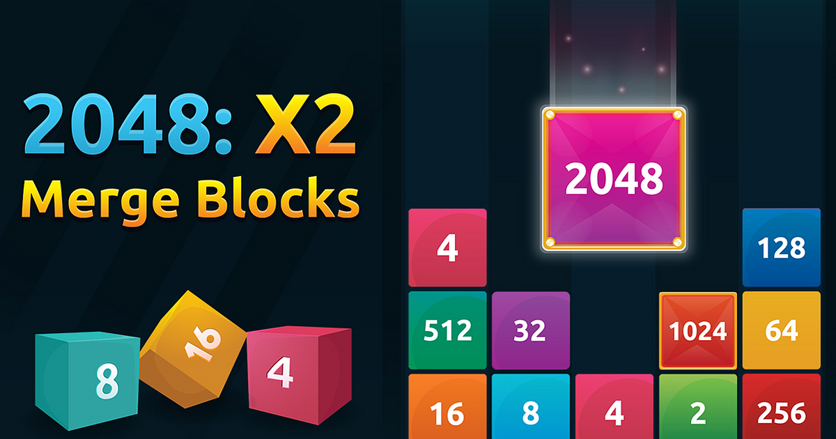 2048: X2 MERGE BLOCKS jogo online gratuito em