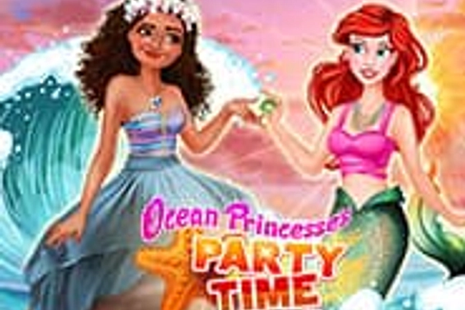 Princesas do Oceano, é Hora da Festa - Jogo Gratuito Online